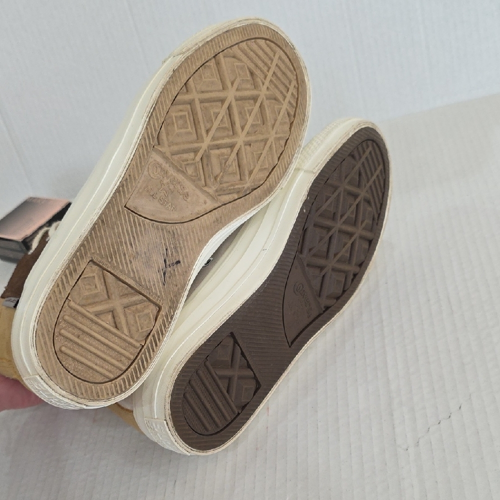 Converse Carhartt Leather All Star High-Tops in Brown/White Women's 8.5 Men 6.5 - Picture 13 of 13